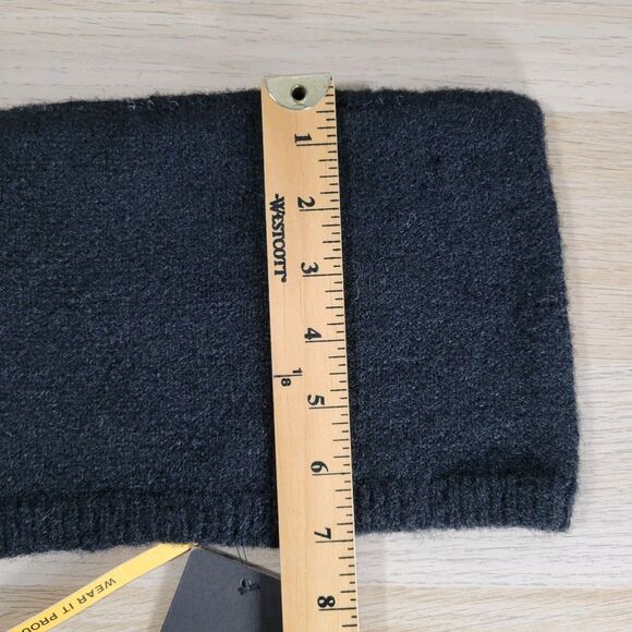 Minga London Dark Fly Knit Beanie Black Butterfly Cat Ear Style Hat Streetwear - Picture 6 of 7